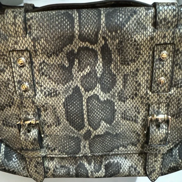 Rare Henri Bendel Snake Print Shoulder Bag - Picture 9 of 9